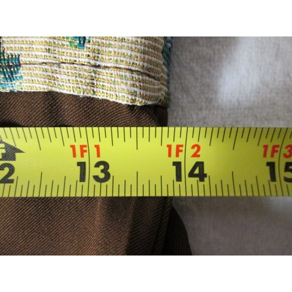 Cider Floral Patchwork and Brown Skirt Mini Dress - Picture 7 of 10